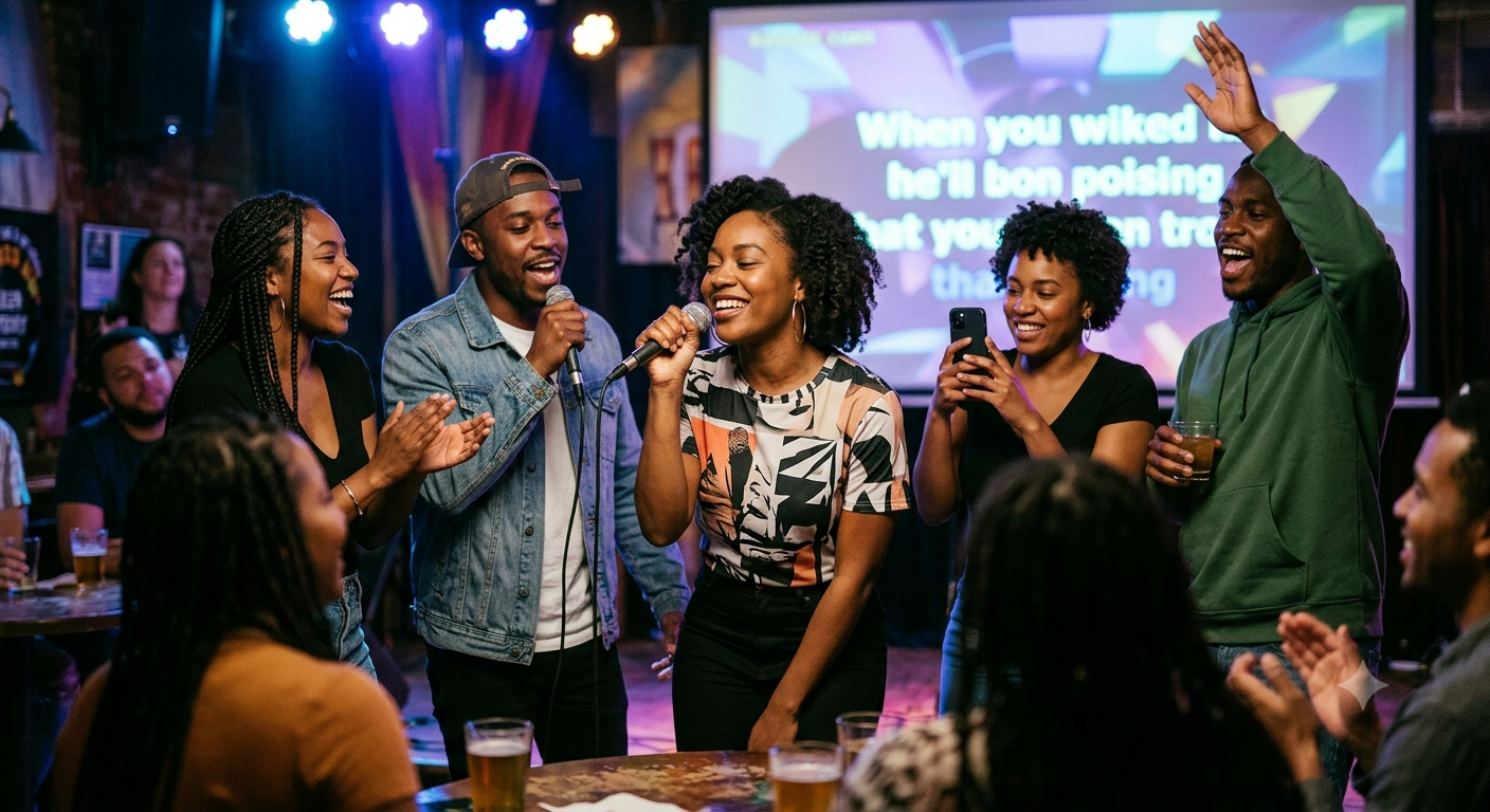 Members of Mississippi Boyz Social Club gathering and celebrating together